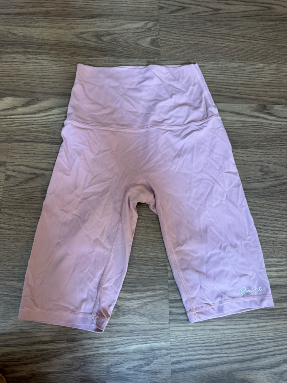 High-Waist Bike Shorts — Pink